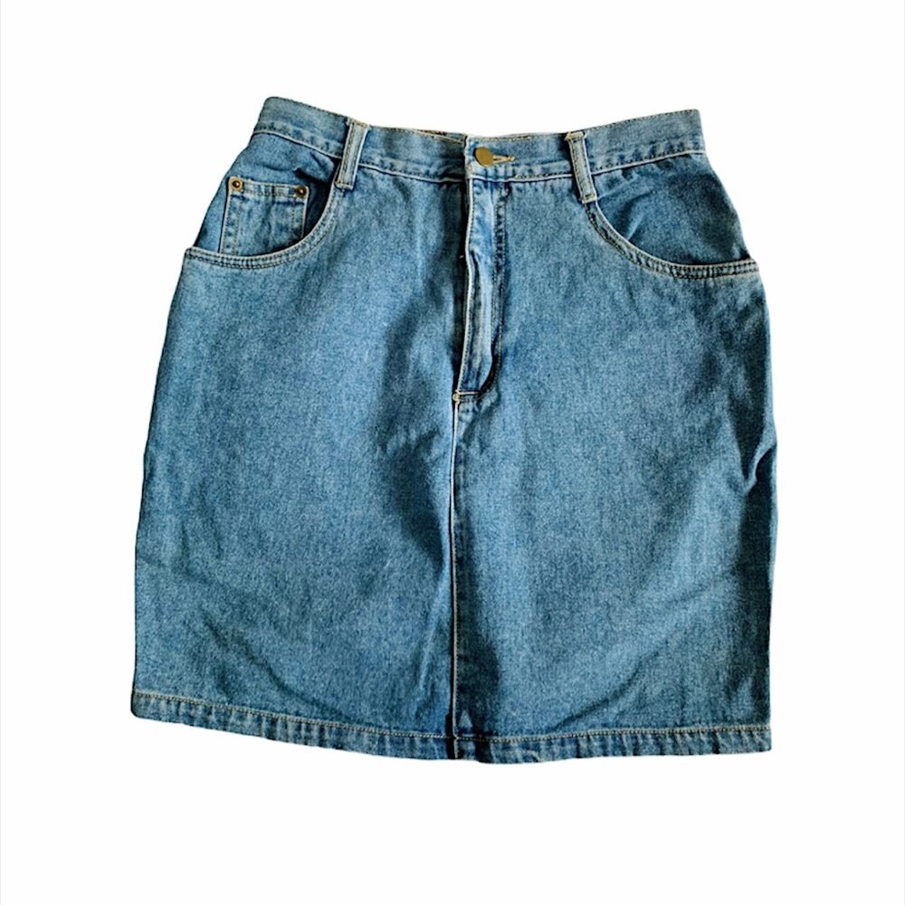 Vintage Runaway Bay Denim Skirt Sz 10 - Picture 5 of 12